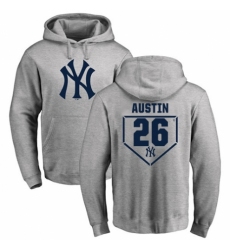 MLB Nike New York Yankees #26 Tyler Austin Gray RBI Pullover Hoodie
