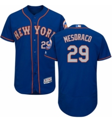 Men's Majestic New York Mets #29 Devin Mesoraco Royal/Gray Alternate Flex Base Authentic Collection MLB Jersey