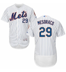 Men's Majestic New York Mets #29 Devin Mesoraco White Home Flex Base Authentic Collection MLB Jersey