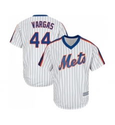 Men's New York Mets #44 Jason Vargas Replica White Alternate Cool Base Baseball Jersey