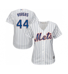 Women's New York Mets #44 Jason Vargas Authentic White Home Cool Base Baseball Jersey