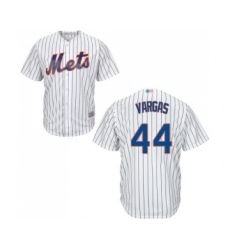 Youth New York Mets #44 Jason Vargas Authentic White Home Cool Base Baseball Jersey