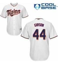 Men's Majestic Minnesota Twins #44 Kyle Gibson Replica White Home Cool Base MLB Jersey