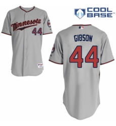 Youth Majestic Minnesota Twins #44 Kyle Gibson Authentic Grey Road Cool Base MLB Jersey