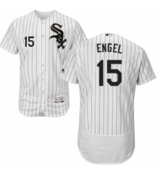 Men's Majestic Chicago White Sox #15 Adam Engel White Home Flex Base Authentic Collection MLB Jersey