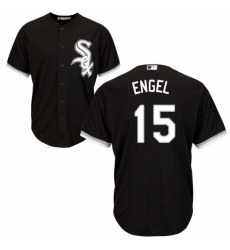 Youth Majestic Chicago White Sox #15 Adam Engel Authentic Black Alternate Home Cool Base MLB Jersey