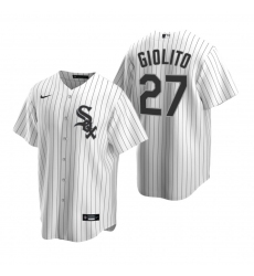 Men's Nike Chicago White Sox #27 Lucas Giolito White Home Stitched Baseball Jersey