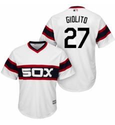 Youth Majestic Chicago White Sox #27 Lucas Giolito Authentic White 2013 Alternate Home Cool Base MLB Jersey