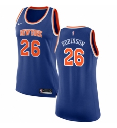 Women's Nike New York Knicks #26 Mitchell Robinson Authentic Royal Blue NBA Jersey - Icon Edition