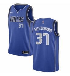 Men's Nike Dallas Mavericks #37 Kostas Antetokounmpo Swingman Royal Blue Road NBA Jersey - Icon Edition