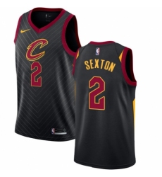 Youth Nike Cleveland Cavaliers #2 Collin Sexton Swingman Black NBA Jersey Statement Edition