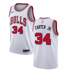 Women's Nike Chicago Bulls #34 Wendell Carter Jr. Swingman White NBA Jersey - Association Edition
