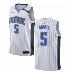 Women's Nike Orlando Magic #5 Mohamed Bamba Authentic White NBA Jersey - Association Edition