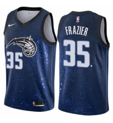 Men's Nike Orlando Magic #35 Melvin Frazier Authentic Blue NBA Jersey - City Edition