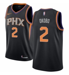 Women's Nike Phoenix Suns #2 Elie Okobo Authentic Black NBA Jersey Statement Edition