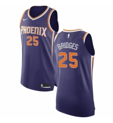 Men's Nike Phoenix Suns #25 Mikal Bridges Authentic Purple NBA Jersey - Icon Edition