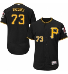 Men's Majestic Pittsburgh Pirates #73 Felipe Vazquez Black Alternate Flex Base Authentic Collection MLB Jersey