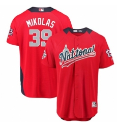 Men's Majestic St. Louis Cardinals #39 Miles Mikolas Game Red National League 2018 MLB All-Star MLB Jersey