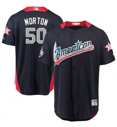 Men's Majestic Houston Astros #50 Charlie Morton Game Navy Blue American League 2018 MLB All-Star MLB Jersey