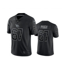 Men's Arizona Cardinals #67 Justin Pugh Black Reflective Limited Stitched Football Jersey