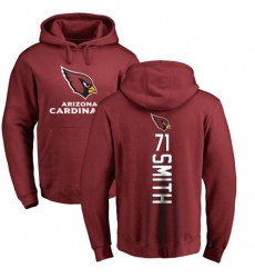 NFL Nike Arizona Cardinals #71 Andre Smith Maroon Backer Pullover Hoodie