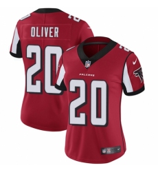 Women's Nike Atlanta Falcons #20 Isaiah Oliver Red Team Color Vapor Untouchable Elite Player NFL Jersey
