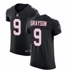 Men's Nike Atlanta Falcons #9 Garrett Grayson Black Alternate Vapor Untouchable Elite Player NFL Jersey
