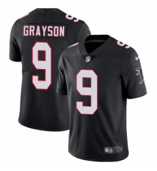 Men's Nike Atlanta Falcons #9 Garrett Grayson Black Alternate Vapor Untouchable Limited Player NFL Jersey