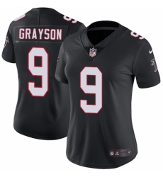 Women's Nike Atlanta Falcons #9 Garrett Grayson Black Alternate Vapor Untouchable Elite Player NFL Jersey