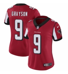 Women's Nike Atlanta Falcons #9 Garrett Grayson Red Team Color Vapor Untouchable Limited Player NFL Jersey