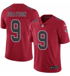 Youth Nike Atlanta Falcons #9 Garrett Grayson Limited Red Rush Vapor Untouchable NFL Jersey