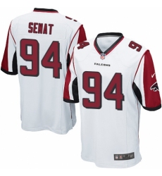 Men's Nike Atlanta Falcons #94 Deadrin Senat Game White NFL Jersey
