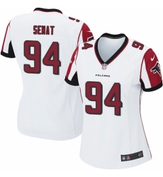 Women's Nike Atlanta Falcons #94 Deadrin Senat Game White NFL Jersey