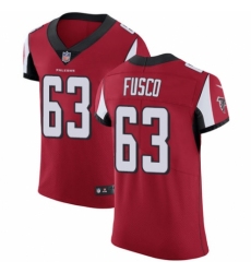 Men's Nike Atlanta Falcons #63 Brandon Fusco Red Team Color Vapor Untouchable Elite Player NFL Jersey