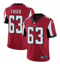Youth Nike Atlanta Falcons #63 Brandon Fusco Red Team Color Vapor Untouchable Limited Player NFL Jersey