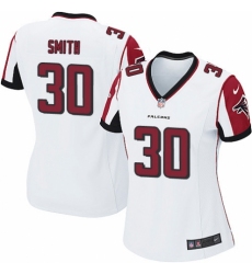 Women's Nike Atlanta Falcons #30 Ito Smith Game White NFL Jersey