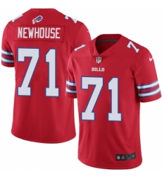 Men's Nike Buffalo Bills #71 Marshall Newhouse Elite Red Rush Vapor Untouchable NFL Jersey
