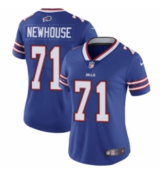 Women's Nike Buffalo Bills #71 Marshall Newhouse Royal Blue Team Color Vapor Untouchable Elite Player NFL Jersey
