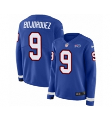 Youth Nike Buffalo Bills #71 Marshall Newhouse Limited Royal Blue Therma Long Sleeve NFL Jersey