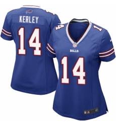 Women's Nike Buffalo Bills #14 Jeremy Kerley Game Royal Blue Team Color NFL Jersey