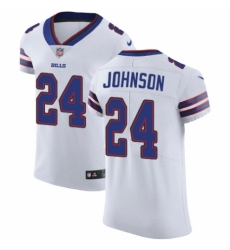 Men's Nike Buffalo Bills #24 Taron Johnson White Vapor Untouchable Elite Player NFL Jersey
