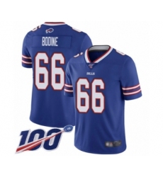 Men's Buffalo Bills #66 Russell Bodine Royal Blue Team Color Vapor Untouchable Limited Player 100th Season Football Jersey