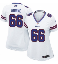 Women's Nike Buffalo Bills #66 Russell Bodine Game White NFL Jersey
