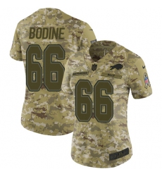 Women's Nike Buffalo Bills #66 Russell Bodine Limited Camo 2018 Salute to Service NFL Jersey