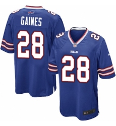 Men's Nike Buffalo Bills #28 Phillip Gaines Game Royal Blue Team Color NFL Jersey