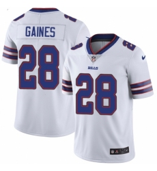 Men's Nike Buffalo Bills #28 Phillip Gaines White Vapor Untouchable Limited Player NFL Jersey