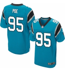 Men's Nike Carolina Panthers #95 Dontari Poe Elite Blue Alternate NFL Jersey