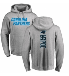 NFL Nike Carolina Panthers #95 Dontari Poe Ash Backer Pullover Hoodie