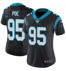 Women's Nike Carolina Panthers #95 Dontari Poe Black Team Color Vapor Untouchable Elite Player NFL Jersey