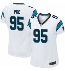 Women's Nike Carolina Panthers #95 Dontari Poe Game White NFL Jersey